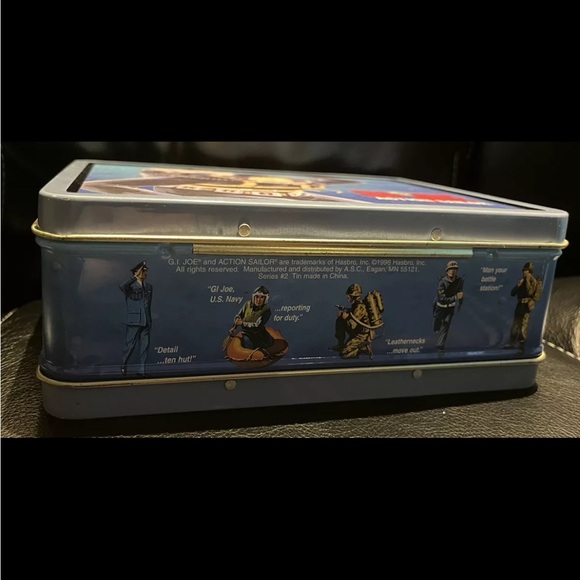 G.I JOE Vintage 1997 Action Sailor Metal Tin Lunch Box Hasbro - Picture 2 of 8